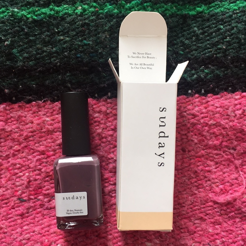 Sundays purple nail polish
